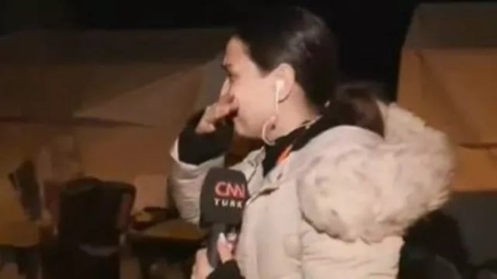 CNN Türk muhabiri canlı yayında gözyaşlarına hakim olamadı!