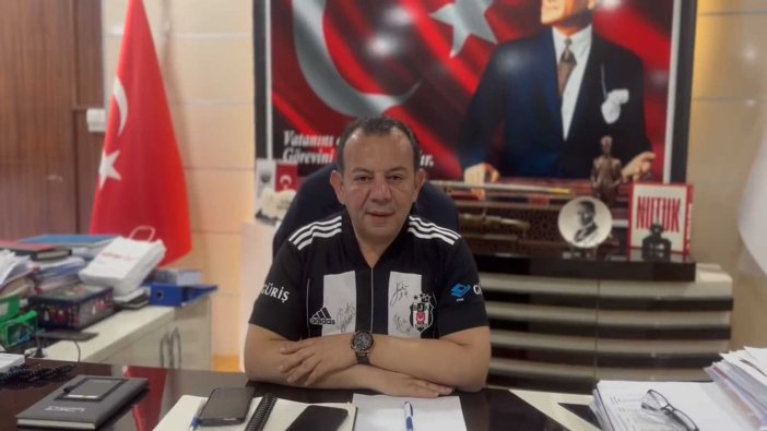 Beşiktaş forması giyen Tanju Özcan'dan Süleyman Soylu'ya 'hodri meydan'