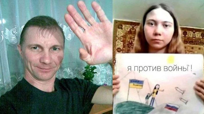 Putin'in gözü döndü! Barış resmi çizen kızın babası tutuklandı, kendisi yetimhaneye gönderildi