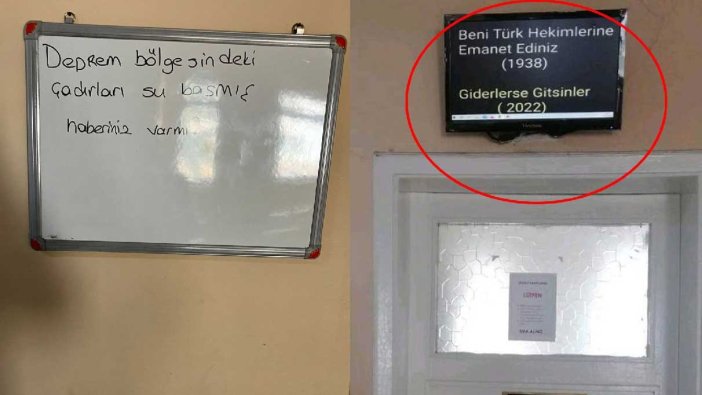 Kapısına Atatürk ve Erdoğan'ın sözlerini asan doktora soruşturma