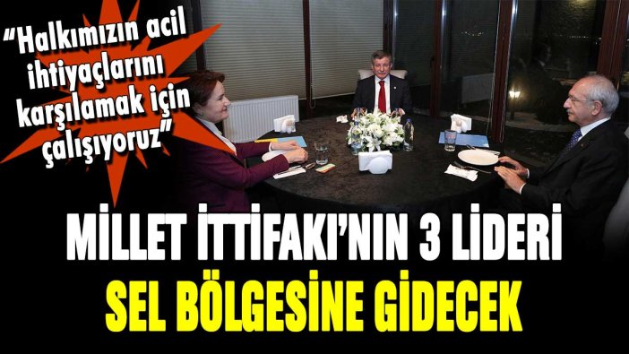 Kılıçdaroğlu duyurdu: "Akşener ve Davutoğlu ile sel bölgesine gideceğim"