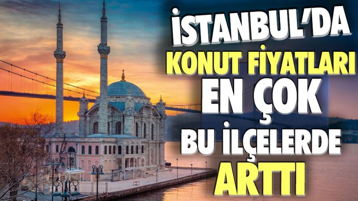İstanbul'da konut fiyatları en çok bu ilçelerde arttı: İşte sıralama...