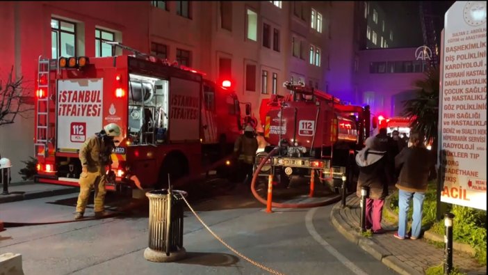 İstanbul'da hastanede yangın paniği! Hastalar tahliye edildi