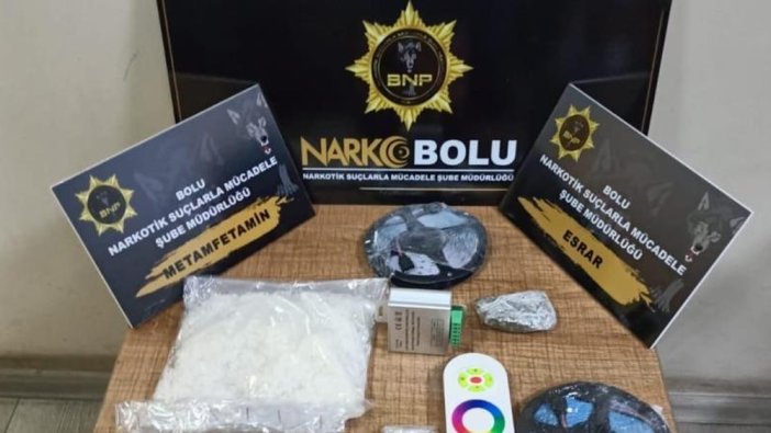 Bolu'da yolcu otobüsünde uyuşturucu: 2 tutuklama