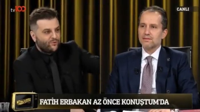 Fatih Erbakan canlı yayında Adnan Oktar'ı böyle savundu