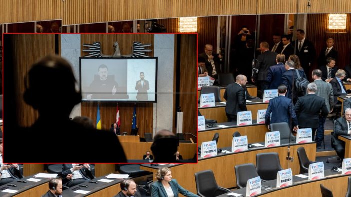 Zelenskiy konuşurken milletvekilleri meclisi terk etti