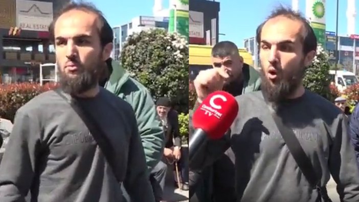 Sokak röportajına konuşan Suriyeli büyük tepki çekti