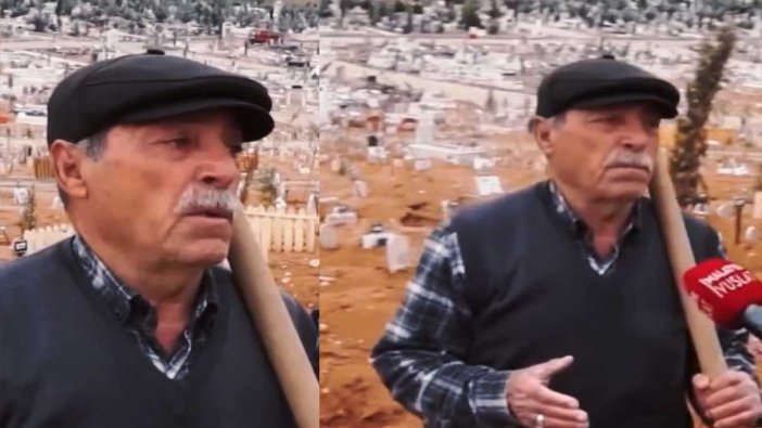 Depremde 52 yıllık eşini kaybeden adamın sözleri yürek yaktı: Numaralı mezarı başında gözyaşlarına boğuldu