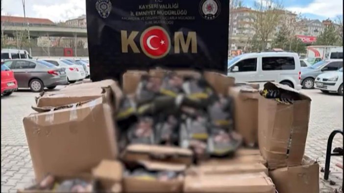 Kayseri'de kaçak tütün operasyonu: 1 ton yakalandı