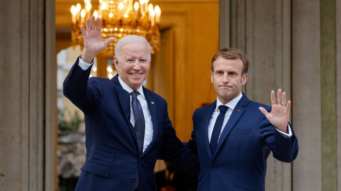 Biden, Çin ziyareti öncesi Fransa Cumhurbaşkanı Macron ile görüştü