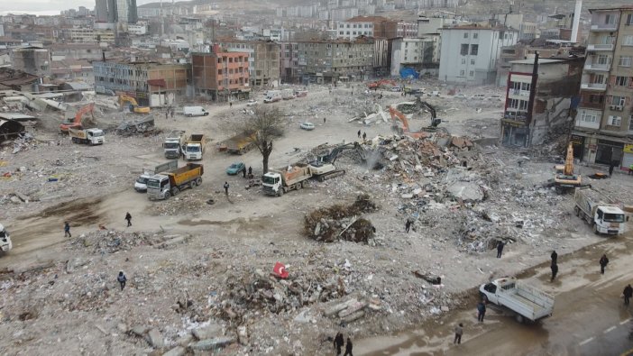 Malatya’daki yıkım havadan böyle görüntülendi
