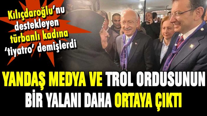 Yandaş basın ve trollerin 'tiyatro' iddiaları yalan çıktı!
