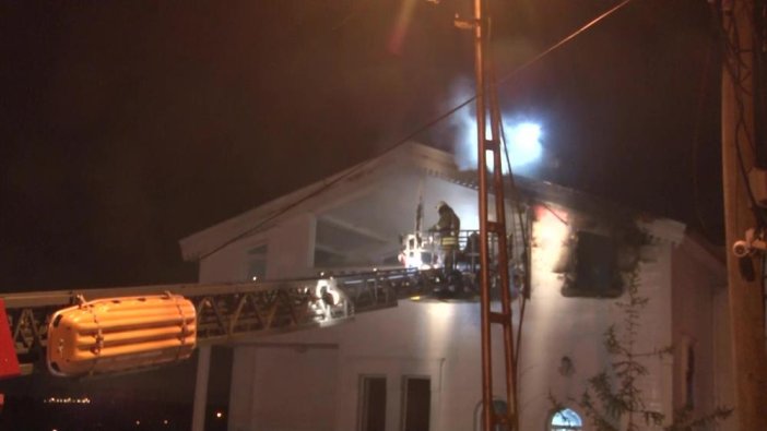 Beykoz'da villada yangın paniği