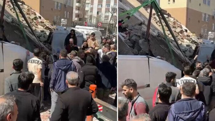 İstanbul Güngören'de metruk bina çöktü