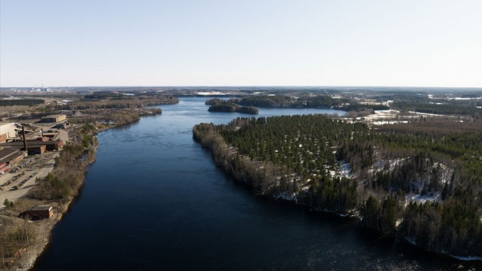 Finlandiya-Rusya sınırındaki Vuoksi Nehri