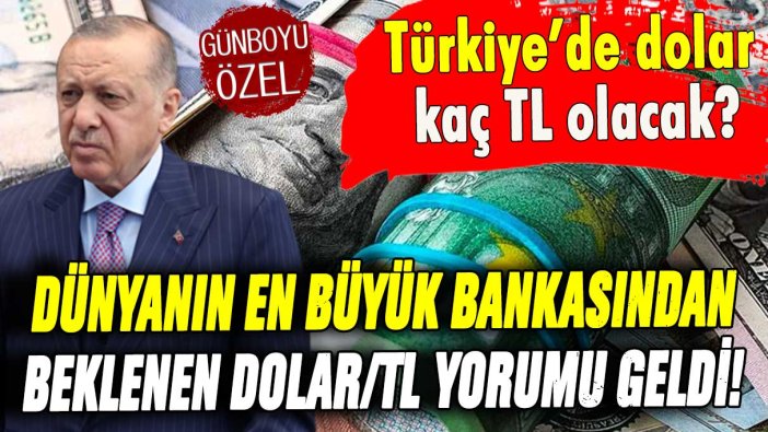 Dünyanın en büyük bankası Türkiye'de görülecek dolar kurunu açıkladı: Döviz sahiplerini sevindiren haber!