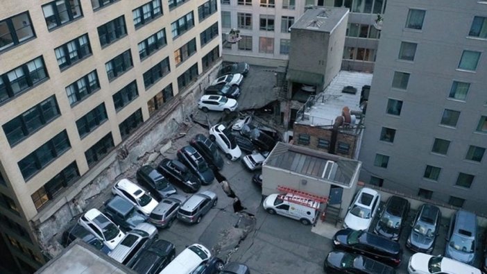 New York'ta otopark çöktü: Ölü ve yaralılar var