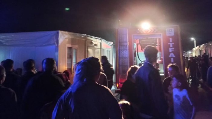 Malatya'da konteyner yangını: Faciadan dönüldü