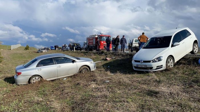 Yozgat'ta zincirleme kaza: 1 ölü, 8 yaralı