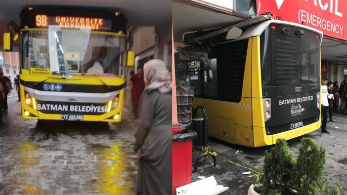 Fenalaşan yolcuyu hastaneye yetiştirirken otobüsü acile sıkıştırdı!