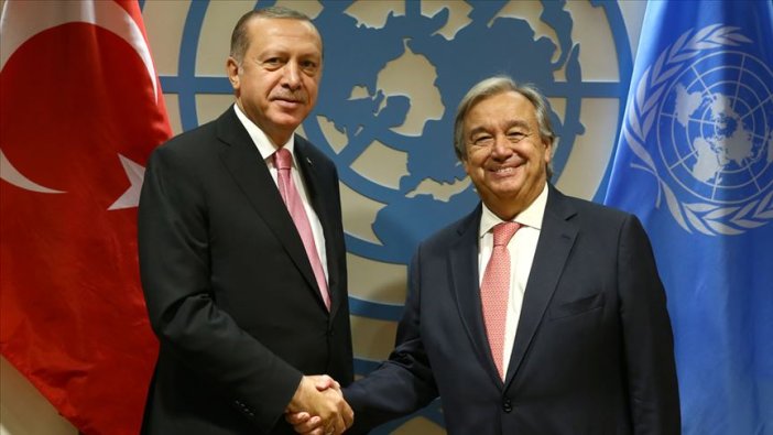 Erdoğan BM Genel Sekreteri Guterres ile görüştü