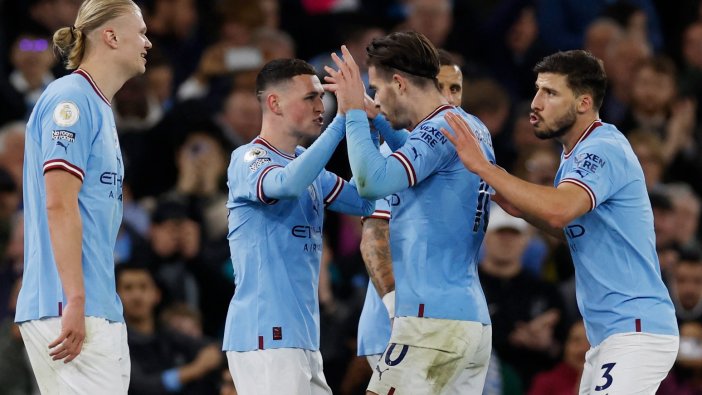 Manchester City galibiyet serisini 9 maça çıkardı: Haaland, Premier Lig tarihine geçti