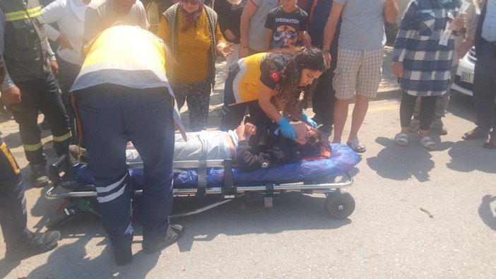 Didim’de otomobil bisikletli çocuklara çarptı: 2 yaralı