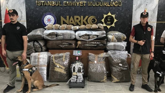 İstanbul'da düzenlenen uyuşturucu operasyonunda 750 kilogram uyuşturucu ele geçirildi