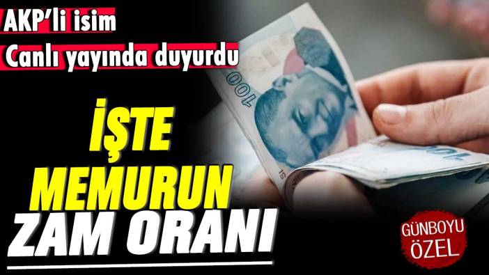 AKP'den canlı yayında açıklama: İşte memura verilecek zammın oranı