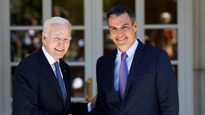 Biden, İspanya Başbakanı Sanchez ile Beyaz Saray'da görüştü