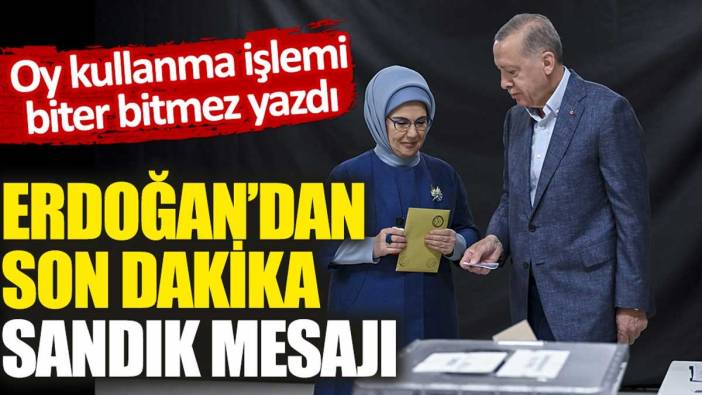 Erdoğan'dan son dakika paylaşımı: "Sandıklara sahip çıkalım"