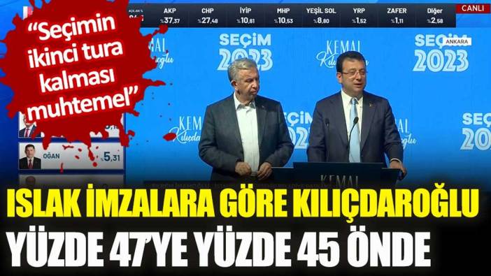 Mansur Yavaş son oyları açıkladı: "Kılıçdaroğlu önde götürüyor"