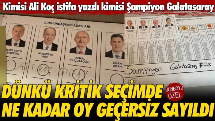 Kimisi Ali Koç istifa yazdı kimisi Şampiyon Galatasaray: Seçimde ne kadar oy geçersiz sayıldı
