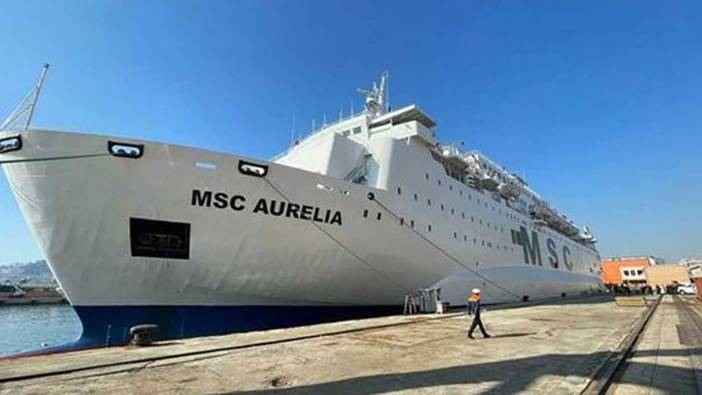 Depremzedelerin konakladığı 'MSC Aurelia' gemisi Türkiye'den ayrılıyor
