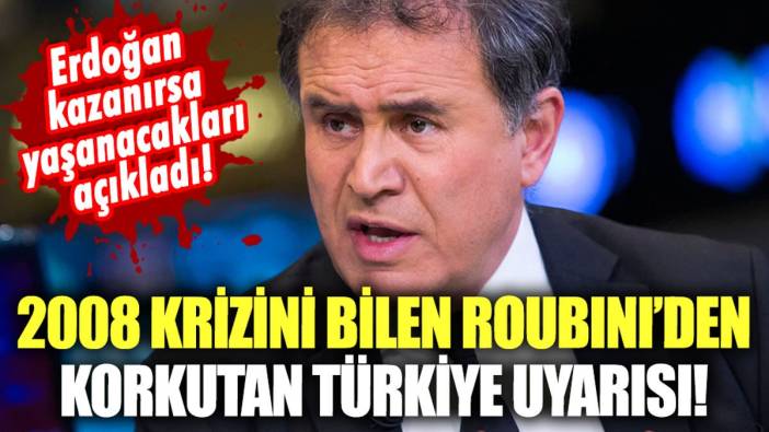 2008 krizini bilen Roubini'den korkutan Türkiye uyarısı: Eğer o isim kazanırsa...