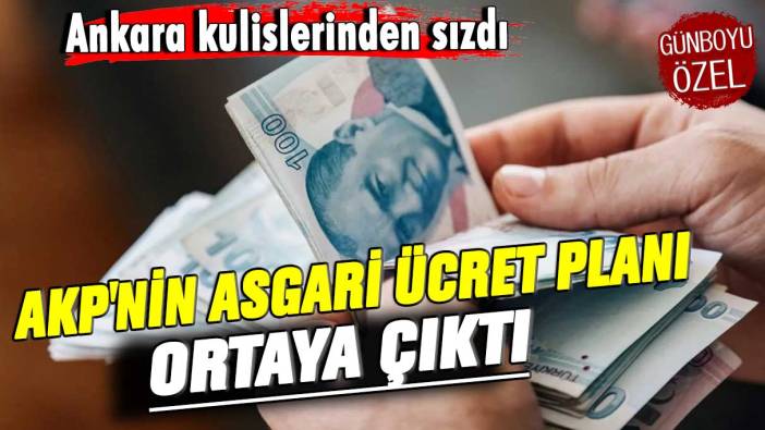Ankara kulislerinden sızdı! AKP'nin asgari ücret planı ortaya çıktı