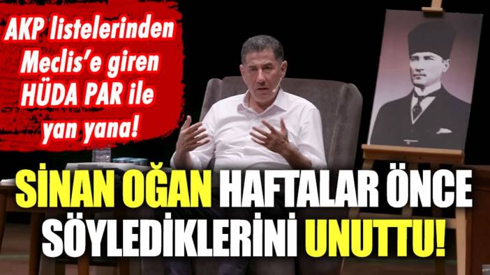 "Hüda Par ve Türk milliyetçileri nasıl yan yana gelir" diyen Sinan Oğan, Erdoğan'ı destekledi!