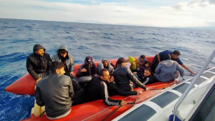 Aydın’da 21 düzensiz göçmen kurtarıldı