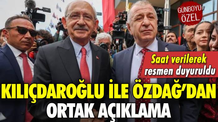 Zafer Partisi saat verdi: Kılıçdaroğlu ve Özdağ'dan ortak basın toplantısı
