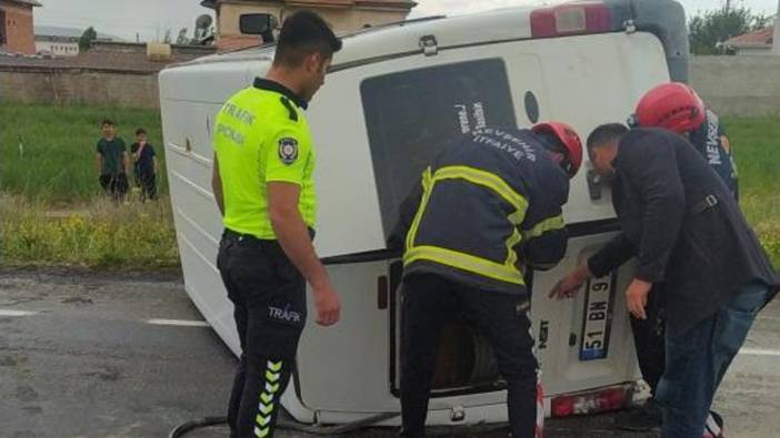 Nevşehir'de servisler çarpıştı: 8 yaralı