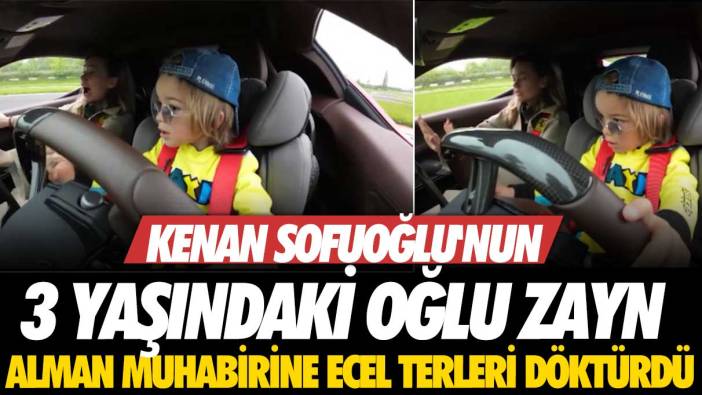 Kenan Sofuoğlu'nun 3 yaşındaki oğlu Zayn, Alman muhabirine ecel terleri döktürdü