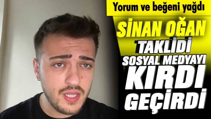 Erdoğan’ı destekleyen Sinan Oğan’ın taklidi sosyal medyayı kırdı geçirdi! Yorum ve beğeni yağdı