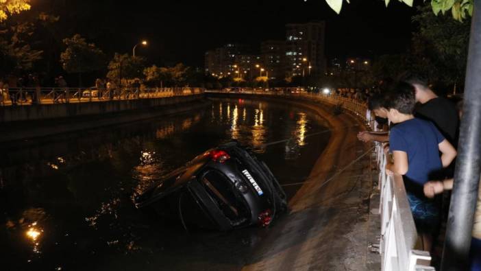 Adana'da otomobil kanala düştü: 1 ölü