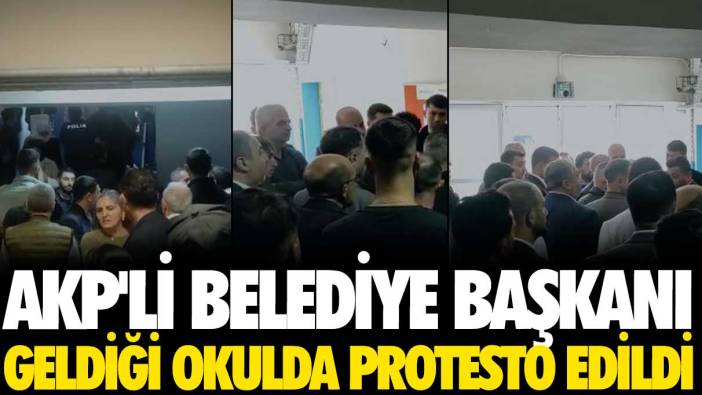 AKP’li belediye başkanına okulda protesto