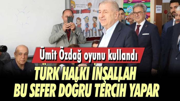 Ümit Özdağ oy kullandı: Türk halkı umarım bu sefer doğru kararı verir