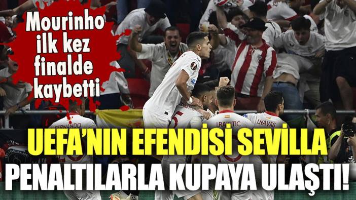 UEFA'nın efendisi Sevilla, penaltılarla kupanın sahibi oldu