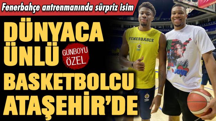 Fenerbahçe antrenmanında sürpriz isim: Antetokounmpo Ataşehir'de