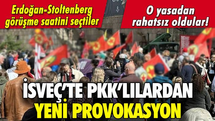 İsveç'te PKK'lılardan yeni provokasyon: O yasa rahatsız etti!