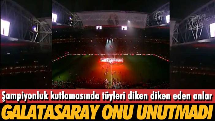Galatasaray Atatürk'ü unutmadı: Şampiyonluk kutlamasında tüyleri diken diken eden anlar