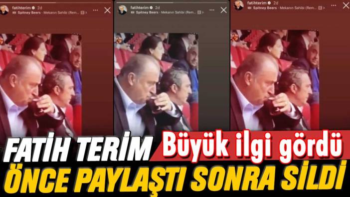 Galatasaraylılardan büyük ilgi gördü: Fatih Terim 'Koç'a salladı, sonra sildi